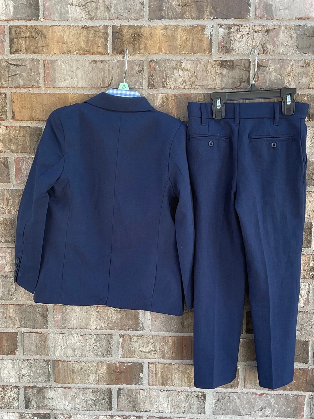 Take 50% OFF- 3pcs Boys Navy Two-Piece Suit Jacket & Pants Set, Size-6